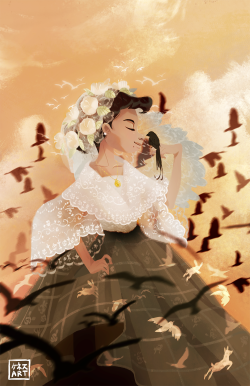 Ke-Ne-Su:  A Gown Made Of Lace And Sunshine. The Maria Clara Gown Is One Of The