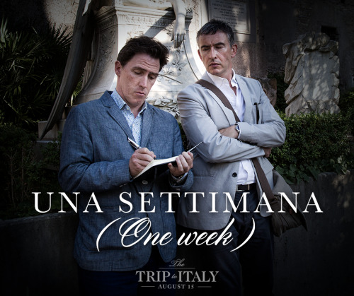 Write this down. The Trip to Italy premieres in one week.