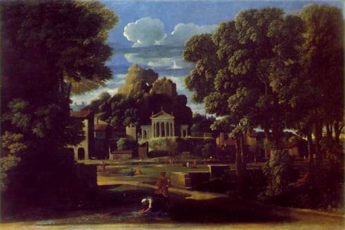 Landscape with the Ashes of Phocion by Nicolas Poussin 