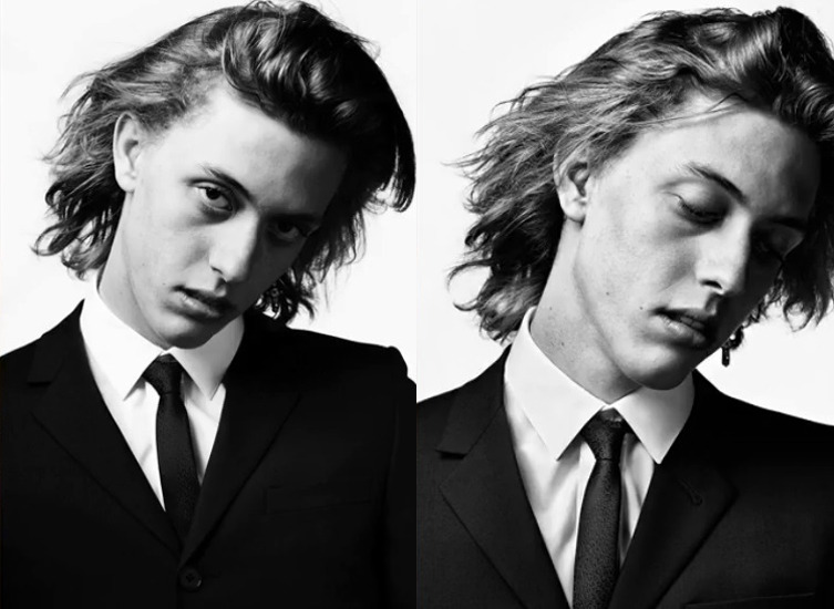 boy-code:getinthering-dot-fr:Fletcher &amp; Wyatt Shears  shot by Hedi Slimane