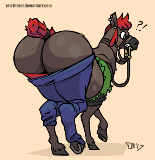 “Sudden Horse TF” by Tail-Blazer on Deviantart