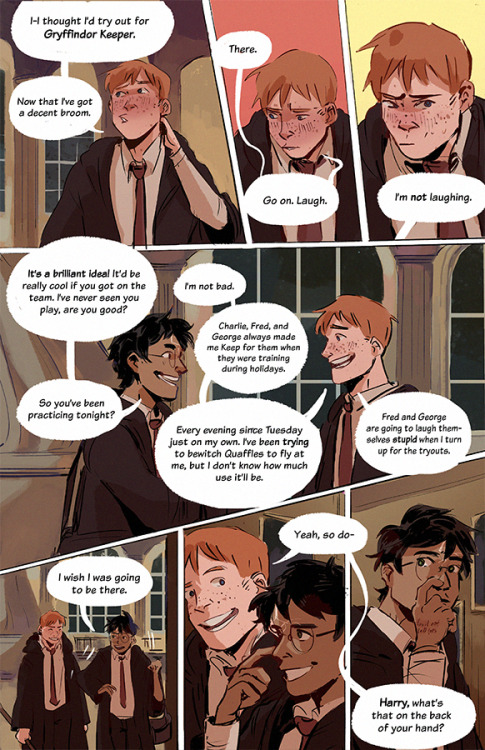 meruz:Harry hesitated, but after all, Ron had been honest with him, so he told Ron the truth…one o