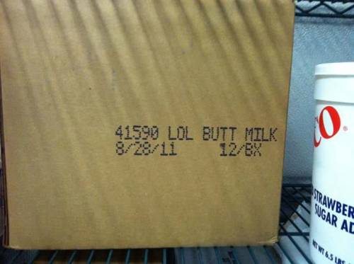 doctorbluesmanreturns: omghotmemes: I used to work at a restaurant that purchased Land O'Lakes Buttered Milk in bulk…  @forksalesperson  