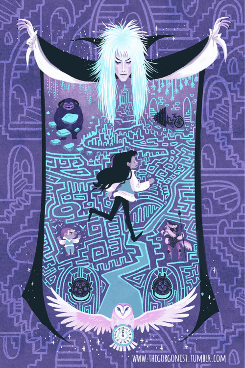 thegorgonist: Through the Labyrinth Latest 80s fantasy movie poster for my set!  This movie is 