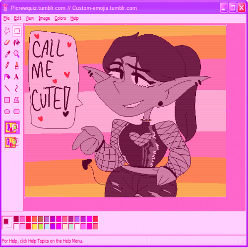 Ms paint egirl maker by @picrewquiz / @custom-emojisYou heard that right!~ Except this time I’ve mad