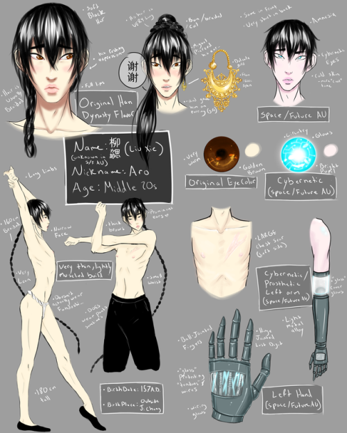 character sheets (see more of them on my pixiv)