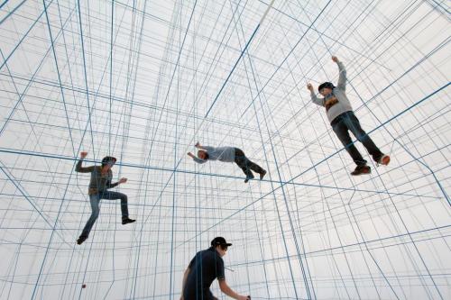 STRING VIENNA / NumenSelf supporting inhabitable social sculpture. The installation is based on prod