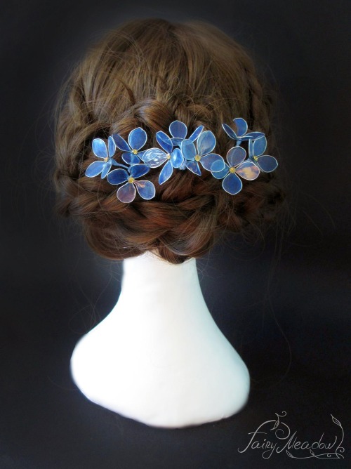 sosuperawesome:Resin Hair Accessories Fairy Meadow on Etsy