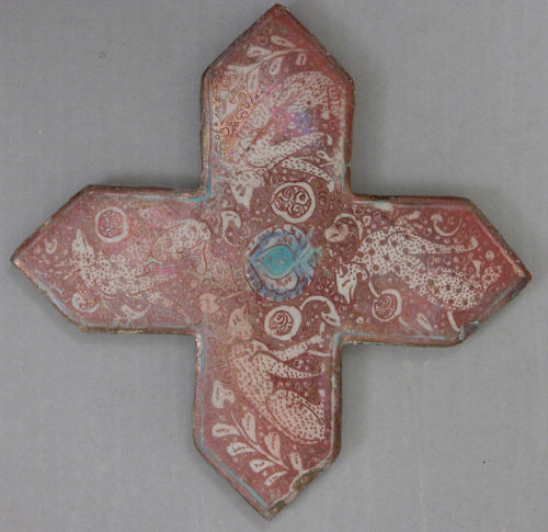 Cross-Shaped Tile, second half 13th century, Metropolitan Museum of Art: Islamic ArtH.O. Havemeyer C