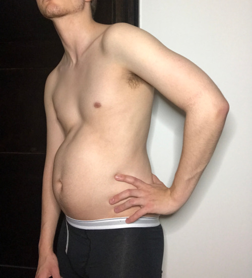 recoverybelly: muscowy: If only I had somebody to stuff this belly and rub it all night…! I w