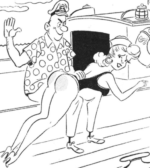 Spanking the Stowaway, a naval tradition.