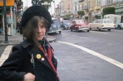 hauntedhousesoundeffects:  Janis Joplin on Haight Street, 1967 