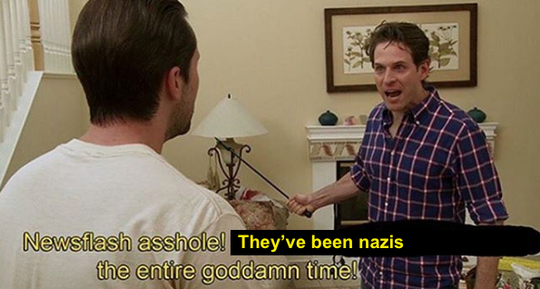 closet-keys: everyone who spent years telling me to ignore harassment from “ironic” neo-nazis
