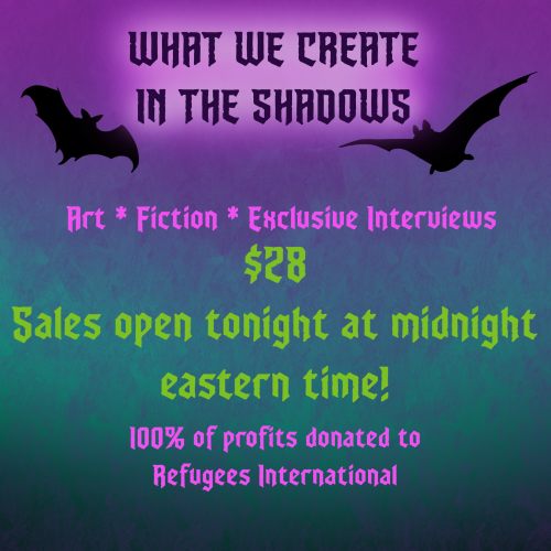 Don’t put on your night skirts for coffin before you order your copy of What We Create in the Shadow