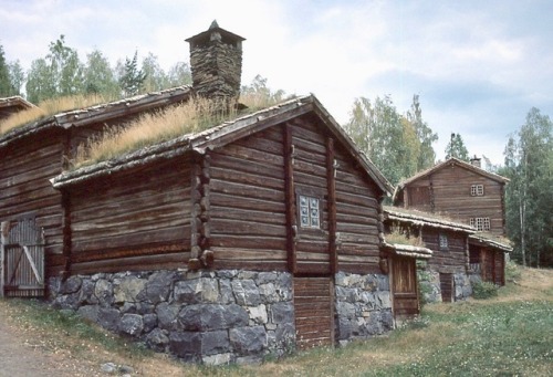 Sod takhus, Maihaugen, Lillehammer, Norge, 1976.
