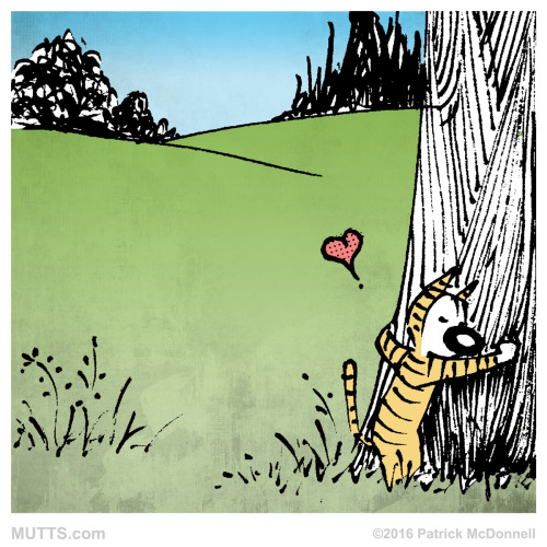 muttscomicsofficial:Hug a tree, it’s Arbor Day!
