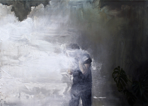 David O’Kane.  Untitled, 2009, oil on canvas Cloud Chamber, 2009, oil on canvas  