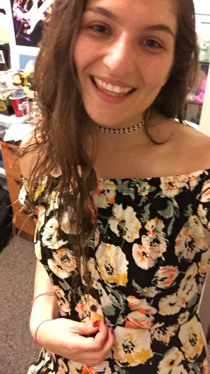 Tiny floral woman hello
