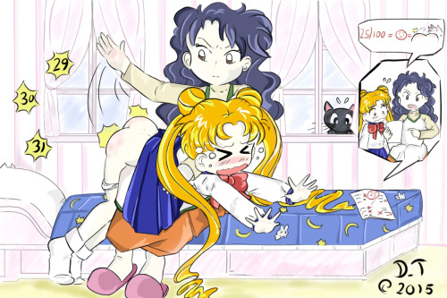 spankedboyblogs: spankingjikan:  D_T is back, radical~  Sailor Moon