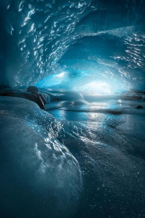 Ice cave in the Coast Mountains of British Columbia, Canada.Follow @travelgurus for more