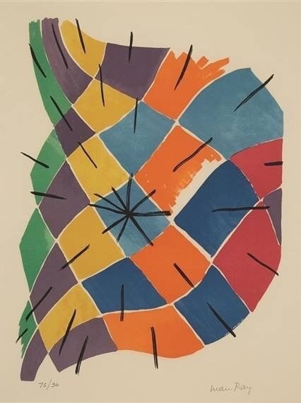 flommus: Man RayVitrail1968 Color lithograph on wove paper