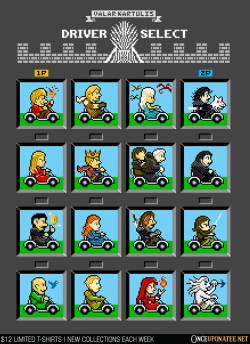 gamefreaksnz:   &ldquo;Kart of Thrones&rdquo; by Jango Snow ผ this week only at Once Upon a Tee 