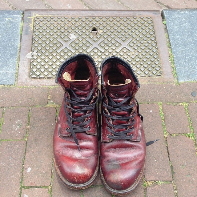 redwingshoestoreamsterdam:  These Red Wing Shoes 9011 Beckman in Black Cherry are