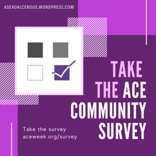 asexualawarenessweek:The 2020 Ace Community Survey is now open!The Ace Community Survey is a yearly 