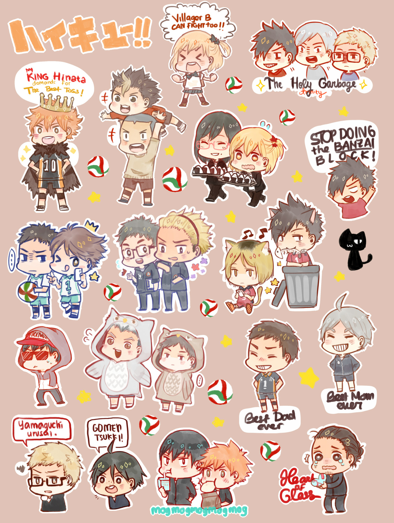 evidae:   I finished the HQ sticker set! I added some more ( and actually there’s