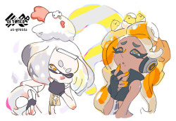 splatoonus:Is the bird the word with Team Chicken, or will Team Egg get things cracking? Splatfest starts this Friday, 3/9, at 8:00pm PT!  cuties! &lt;3