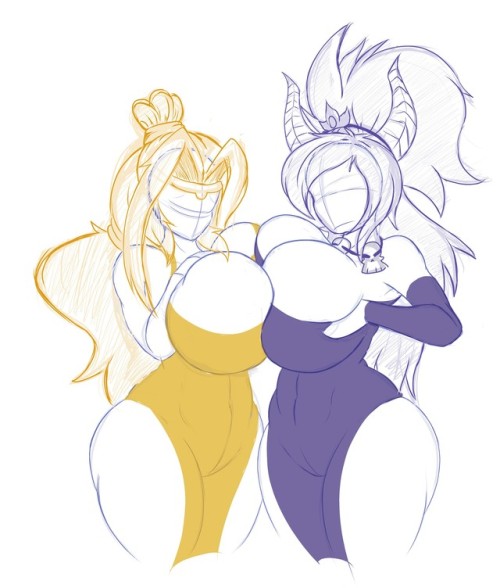 m3hdrawings: Commission WIP …(sigh) boobs are wierd