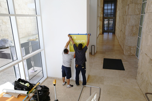 Sam Durant&rsquo;s Getty artist project #isamuseum was installed this past Monday and now you can qu