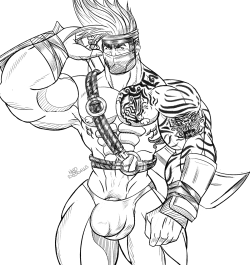 neoda3dalus:  Sketch of Jago from the new version of Killer Instinct. 