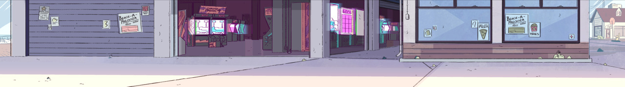 A selection of Backgrounds from the Steven Universe episode: Mirror Gem Art Direction: Elle