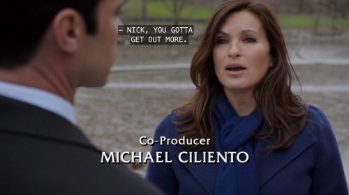 Oh, Amaro. SVU S14E23, “Brief Interlude”