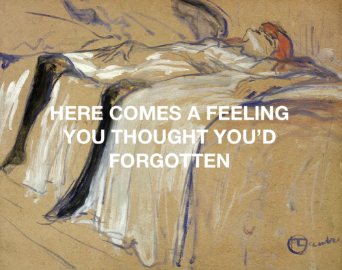 flyngmdlrckts:horchata, vampire weekend // woman lying on her back, henri de toulouse lautrec, 1896