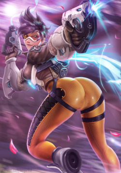 overwatch-fan-art:  Tracer (NSFW Available!!)