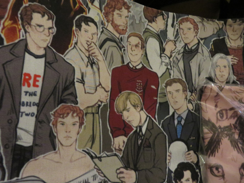 I ordered some of my own tote designs from RedBubble, some for myself but mostly