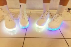 acuriousidea:  Light up sneakers from WEGO.
