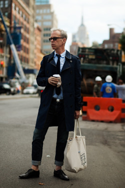 burberry:  Richard Photographed by The Sartorialist