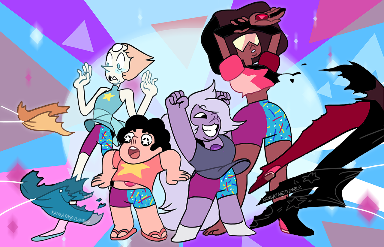 kangaya:  havent drawn in a bit so here’s the gems adopting a no pants policy