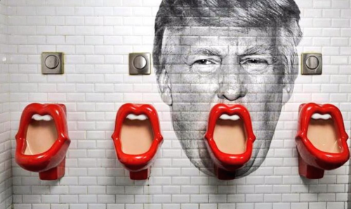 maya-contreras-ddd:  MY INTERVIEW WITH D.O.N.A.L.D. TRUMPTake a trip to the sewer with meBy Maya Contreras (Writer, Actor, Playwright) (Photo above: Public bathroom in Mexico. I’ll just leave that right there.)I had the privilege of seeing a beautiful