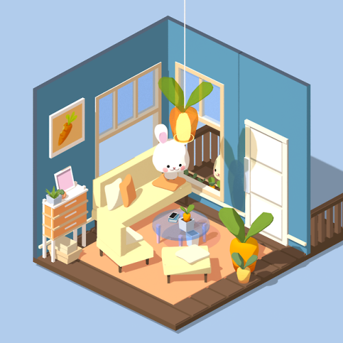 lemonsonsticks:made some rabbits and a carrot-y house <3