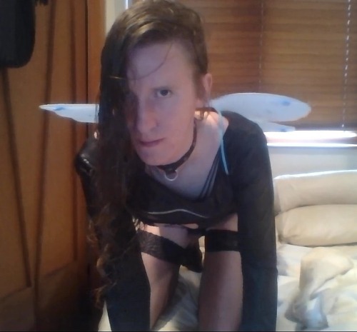 hayleypetharley:  kayden-kox:  Thank you so much for the over three thousand people following me.Here’s pictures of me as a little goth fairy-boi   Is this the sissy version of the tooth fairy? D: I’m going to leave a dildo under my pillow tonight