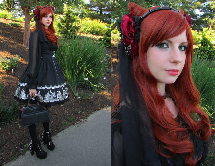 meteorie:  Coord for OTT/twin meetup ^^ Dress: Rose Melody Blouse: Mystery Garden