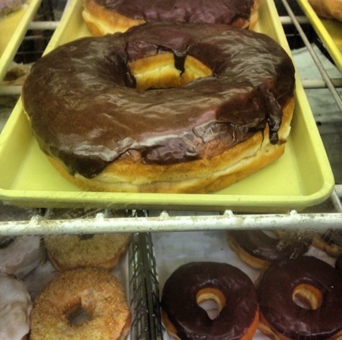 drankinwatahmelin:  mariannadominicana:  graceless-goddess:  afro-arts:  Dat Donut  www.datdonut.com  Chicago, IL  CLICK HERE for more black owned businesses!  Wow. My heart. And stomach  I need to hit up this place immediately   thats a big ass donut.