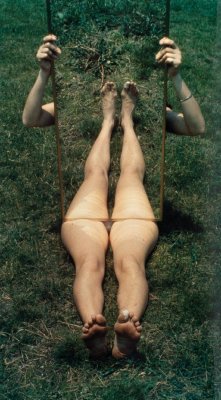 thememoryofacolor:  Mirror Piece I by Joan Jonas, 1969 