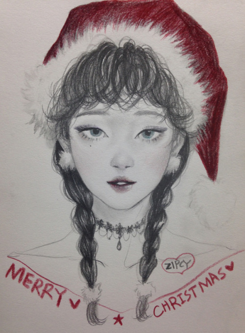 Merry Christmas !  by Illustrator ZipcyIllustrator Zipcy pencil drawing video. Plz Watch on HD ! 