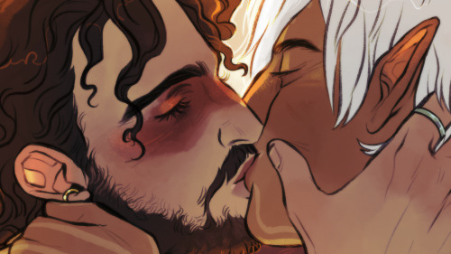 rennybu: happy fenris friday to all fenhawke enjoyers ‍❤️‍‍ have a kiss