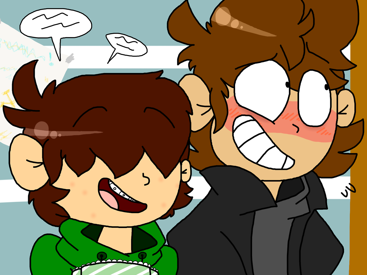 andryy13:  @baconcolaweekDay 2: HighSchool AUAAAAAAAA- SORRY THAT I’M LATE-i love